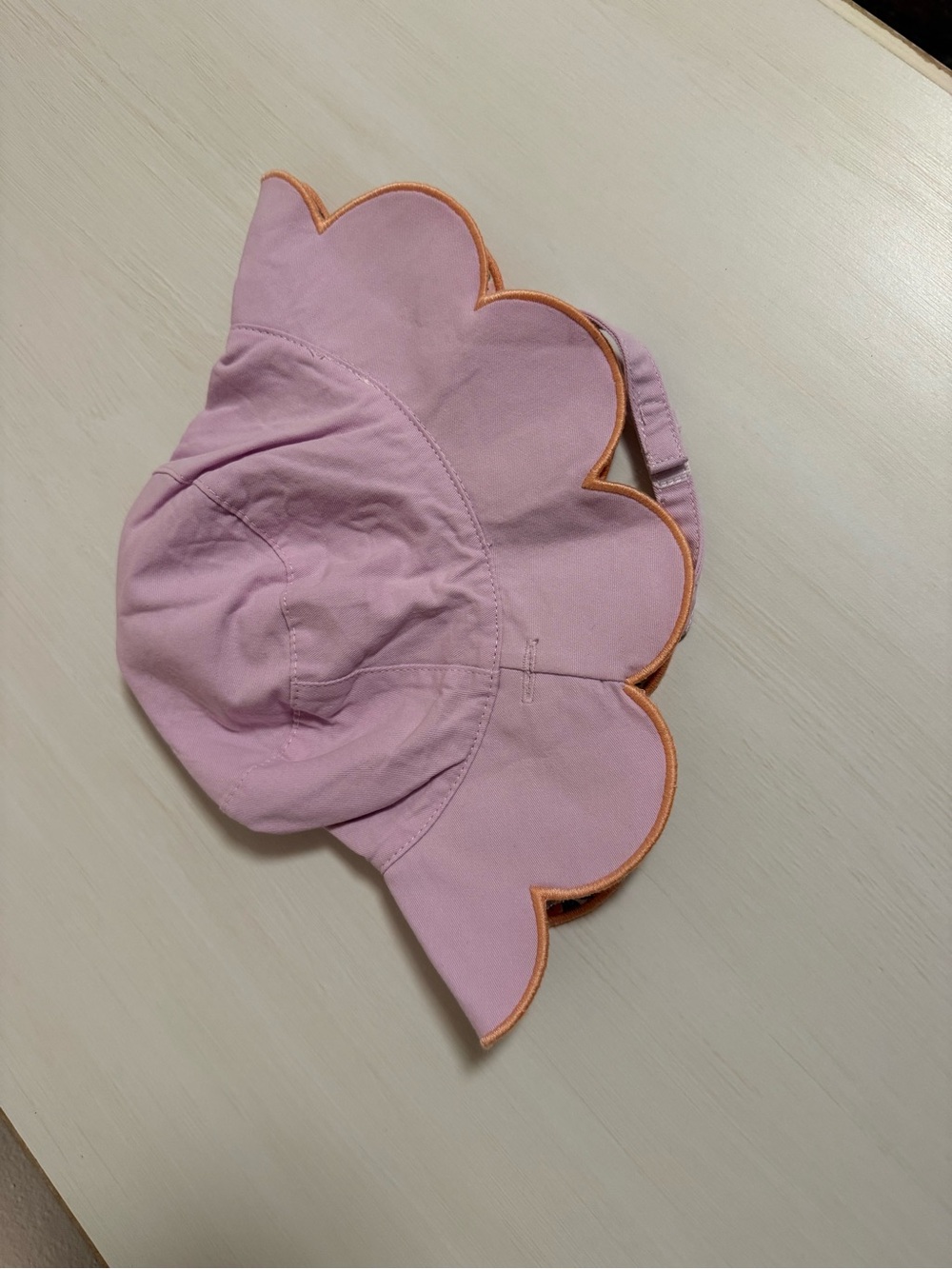 Pink Flower-Edge Bucket Hat reversible - Picture 3 of 3